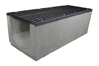 Лоток водоотводный бетонный серии Super D400 (до 40 тонн) 1000x400x360