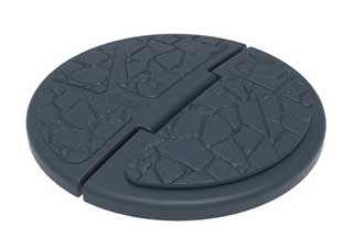 Крышка колодца складная графит Росток