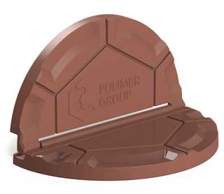 Крышка колодца складная коричневая Роса