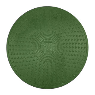 Люк ливневого колодца 695 мм зелёный