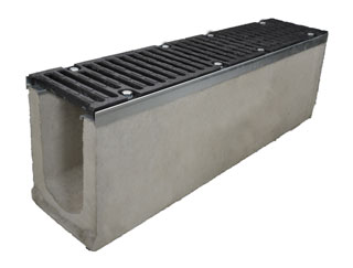 Лоток водоотводный бетонный серии Super D400 (до 40 тонн) 1000x230x310