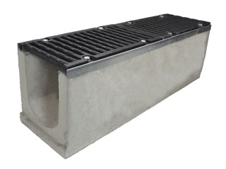 Лоток водоотводный бетонный серии Super D400 (до 40 тонн) 1000x290x330
