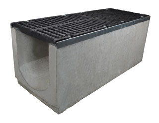 Лоток водоотводный бетонный серии Super D400 (до 40 тонн) 1000x400x410
