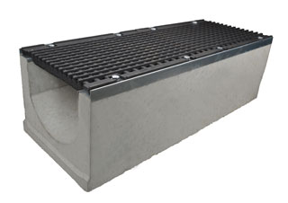 Лоток водоотводный бетонный серии Super Е600 (до 60 тонн) 1000x400x310