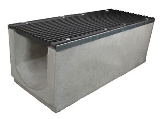 Лоток водоотводный бетонный серии Super Е600 (до 60 тонн) 1000x400x360