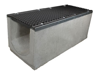 Лоток водоотводный бетонный серии Super Е600 (до 60 тонн) 1000x400x410