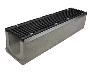 Лоток водоотводный бетонный серии Super Е600 (до 60 тонн) 1000x230x210