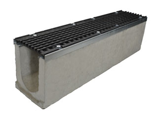 Лоток водоотводный бетонный серии Super Е600 (до 60 тонн) 1000x230x275
