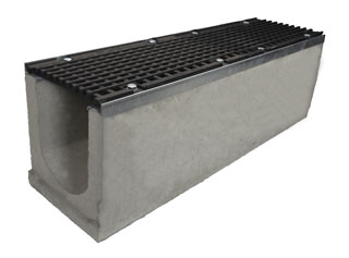 Лоток водоотводный бетонный серии Super Е600 (до 60 тонн) 1000x290x330