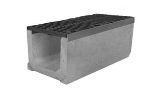 Лоток водоотводный бетонный серии Super Е600 – 600kH (до 60 тонн) 1000x399x420