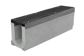 Лоток водоотводный бетонный серии Super Е600 (до 60 тонн) 1000x165x165