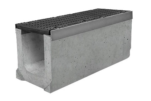 Лоток водоотводный бетонный серии Super Е600 (до 60 тонн) 1000x290x310