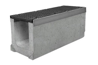 Лоток водоотводный бетонный серии Super Е600 (до 60 тонн) 1000x290x280