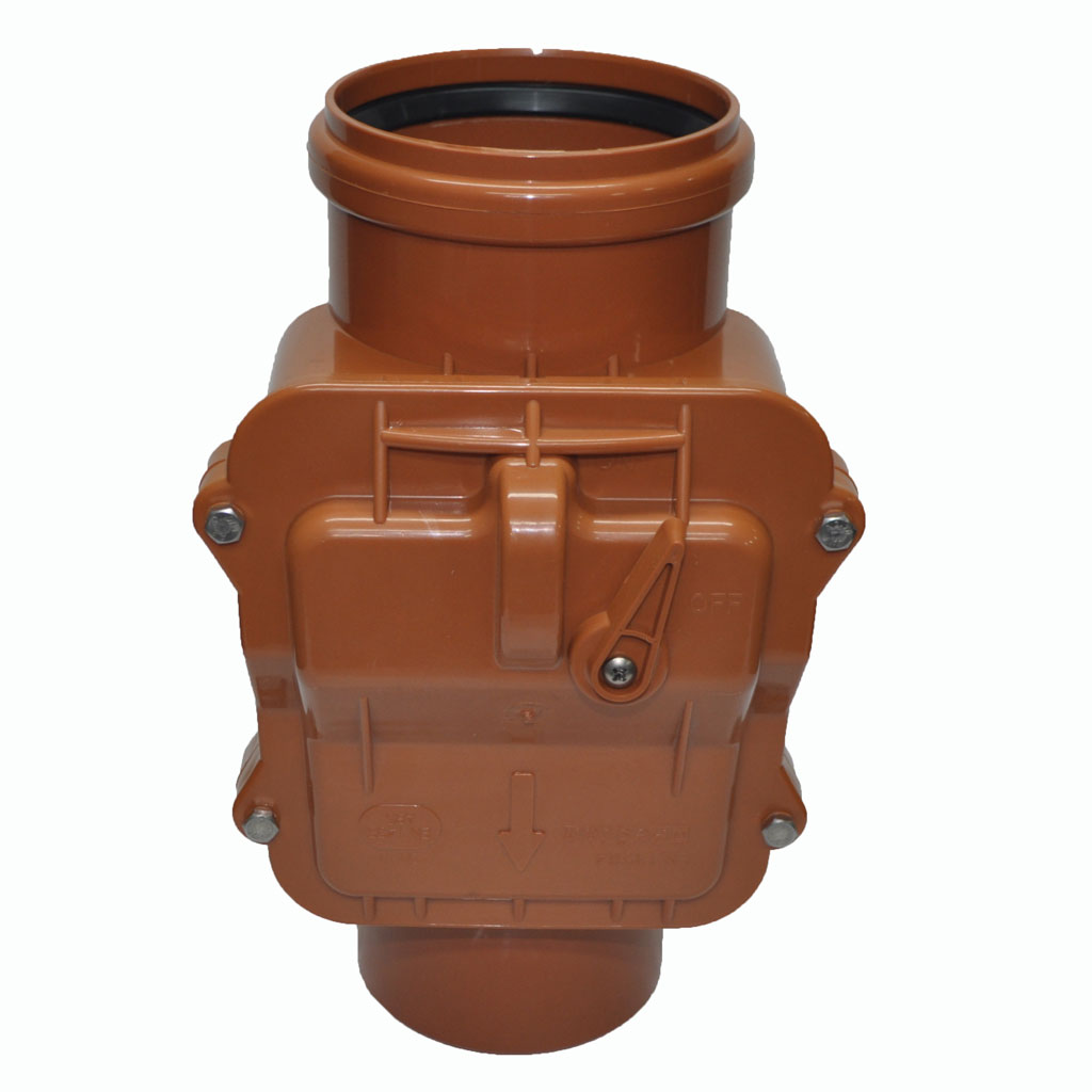 Обратный клапан канализационный ПВХ 125 мм