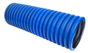 Труба гофрированная двустенная синяя 160 мм