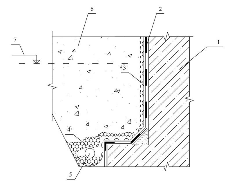 Защита стен подвала и дренаж с использованием геомембраны Изостуд Гео(Isostud Geo)