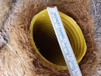 Дренажная труба в фильтре кокосовая койра 2